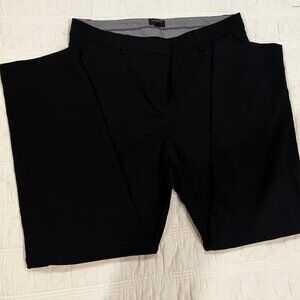 J. Jill Wearever Collection Refined Woven Trousers Black 10.